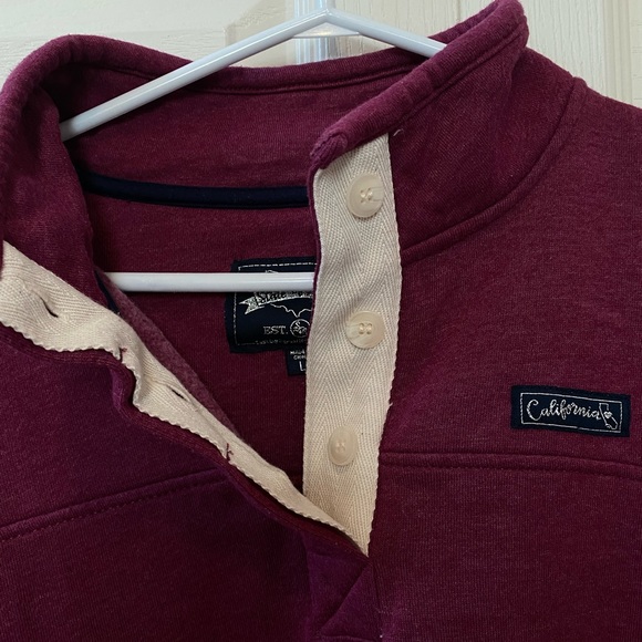 Dark red pull over sweatshirt - Picture 6 of 7